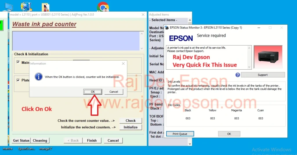 epson adjustment program reset