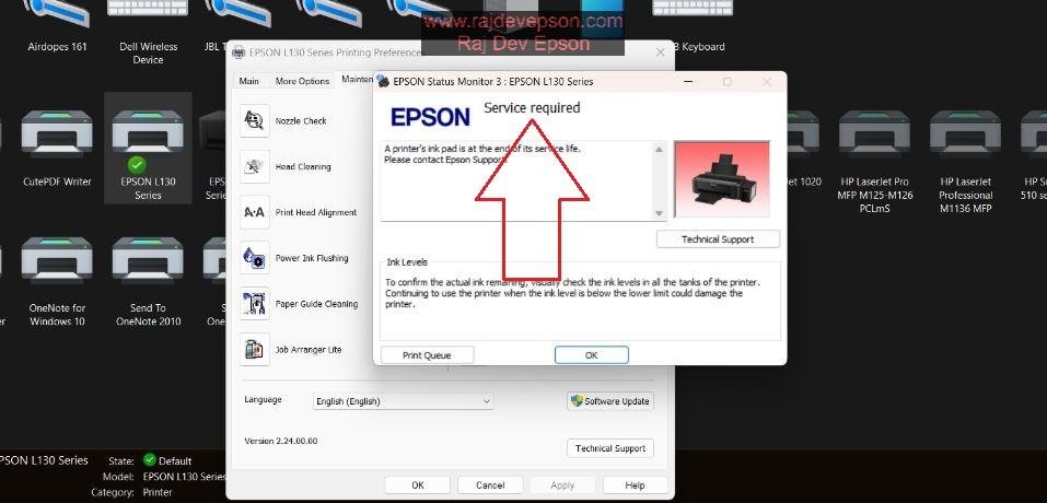 epson l130 resetter