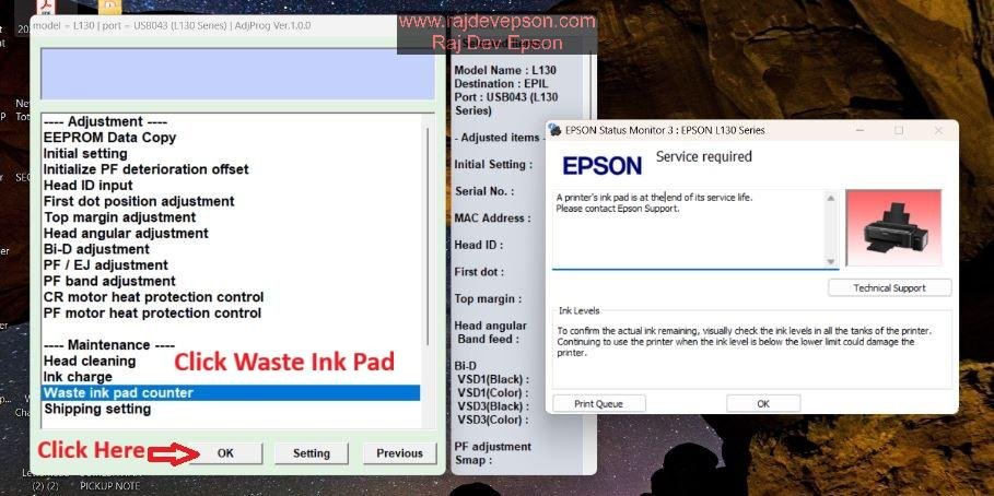 epson l130 resetter software zip file free download